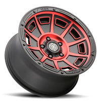 Thumbnail for ICON Victory 17x8.5 6x120 0mm Offset 4.75in BS Satin Black w/Red Tint Wheel