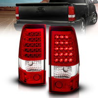 Thumbnail for ANZO 2003-2006 Chevrolet Silverado 1500 LED Taillights Red/Clear