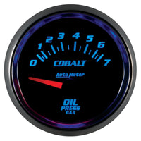 Thumbnail for Autometer Cobalt 52mm 0-7 BAR Short Sweep Electric Oil Pressure Gauge