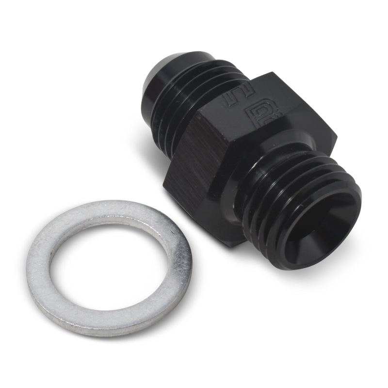 Russell Performance -6 AN Flare to 14mm x 1.5 Metric Thread Adapter (Black )
