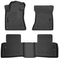 Thumbnail for Husky Liners 19-23 Nissan Altima WeatherBeater Black Front & Second Seat Floor Liner