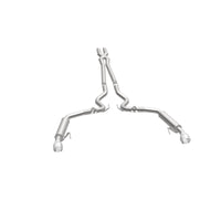 Thumbnail for MagnaFlow Cat Back, SS, 2.5in, Competition, Dual Split Polished 4.5in Tips 2015 Ford Mustang V6 3.7L