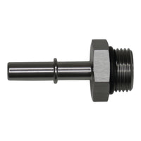 Thumbnail for DeatschWerks 8AN ORB Male to 5/16in Male EFI Quick Connect Adapter - Anodized DW Titanium
