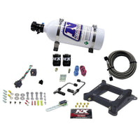 Thumbnail for Nitrous Express 4150 Gemini Stage 6 Alcohol Nitrous Kit (50-300HP) w/5lb Bottle