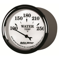 Thumbnail for AutoMeter Gauge Water Temp 2-1/16in. 250 Deg. F Elec Old Tyme White II