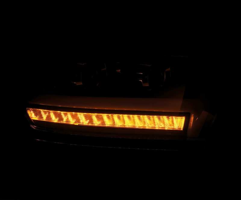 AlphaRex 19-20 Dodge Ram 1500 LUXX LED Proj Headlights Plank Chrome w/Activ Light/Seq Signal/DRL