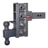 Thumbnail for Gen-Y Mega Duty 2.5in Shank 6in Offset Drop 21K Hitch w/GH-061 Dual-Ball/GH-062 Pintle Lock