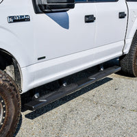 Thumbnail for Westin Ram 15-21 Ford F-150 / 17-21 Ford F-250 & F350 Crew Cab R5 XD Nerf Step Bars - Black