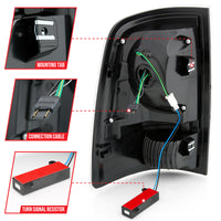 Thumbnail for ANZO 2009-2018 Dodge Ram 1500 LED Taillight Plank Style Black w/Clear Lens