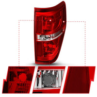 Thumbnail for ANZO 2009-2014 Ford F-150 Euro Taillight Red/Clear (W/O Bulb)