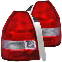 Thumbnail for ANZO 1996-2000 Honda Civic Taillights Red/Clear