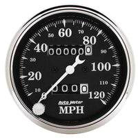 Thumbnail for AutoMeter Gauge Speedo. 3-1/8in. 120MPH Mechanical Old Tyme Blk