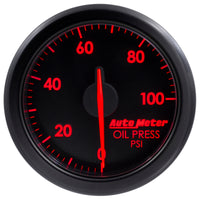 Thumbnail for Autometer Airdrive 2-1/6in Oil Pressure Gauge 0-100 PSI - Black