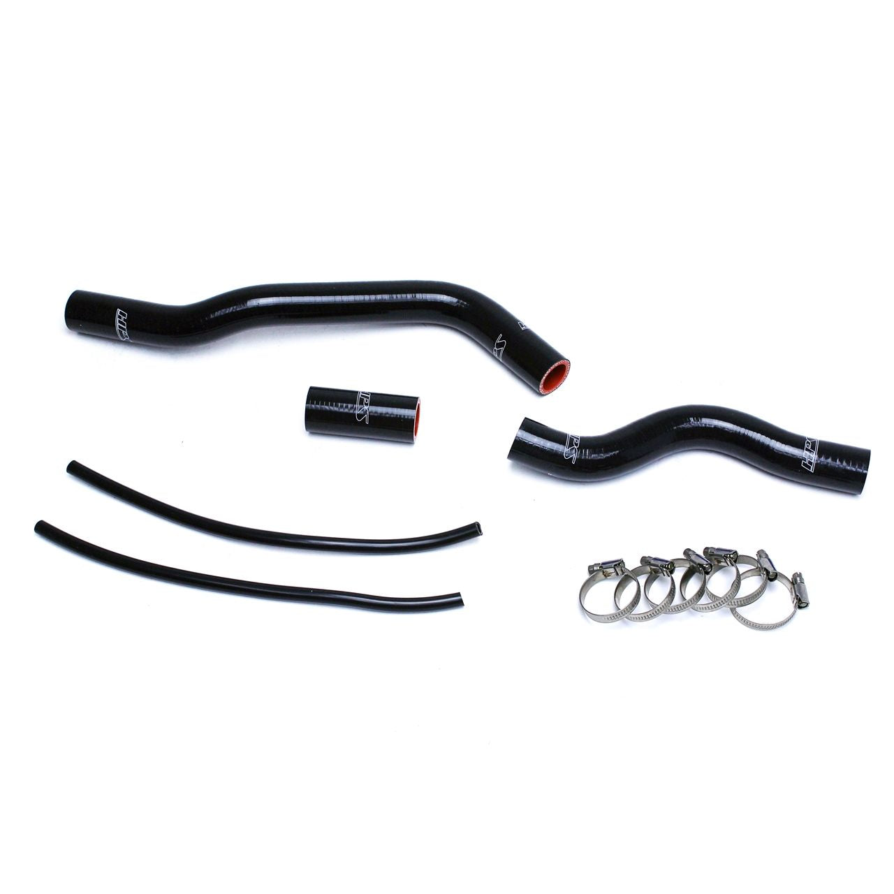 HPS Black Reinforced Silicone Radiator Hose Kit Coolant for Honda 01-05 Civic 1.7L Manual Trans.