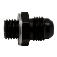 Thumbnail for DeatschWerks 6AN Male Flare to M12 X 1.5 Male Metric Adapter (Incl Washer) - Anodized Matte Black