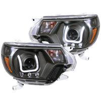Thumbnail for ANZO 2012-2015 Toyota Tacoma Projector Headlights w/ U-Bar Black