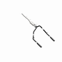 Thumbnail for MagnaFlow SYS Cat-Back 3.5in Black Dual Split Rear Tips 10-13 Chevy Silverado / GMC Sierra 5.3L