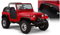 Thumbnail for Bushwacker 2018+ Jeep Wrangler (JL) Unlimited Flat Style Flares 4pc - Black
