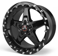 Thumbnail for Race Star 92 Drag Star Bracket Racer 17x10.5 5x4.50BC 7.6BS Gloss Black Wheel - Single Bead Lock