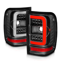 Thumbnail for ANZO 2001-2011 Ford  Ranger LED Tail Lights w/ Light Bar Black Housing Clear Lens