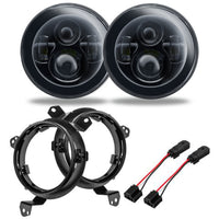 Thumbnail for Oracle Jeep Wrangler JL/Gladiator JT 7in. High Powered LED Headlights (Pair) - No Halo SEE WARRANTY