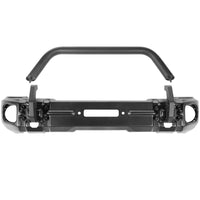 Thumbnail for Rugged Ridge 18-20 Jeep Wrangler JL/JT Arcus Front Bumper Set w/ Overrider