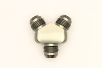 Thumbnail for DeatschWerks 8AN Male Flare + 8AN Male Flare To 8AN Male Flare Y-Block Fitting