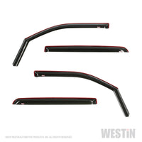Thumbnail for Westin 19-22 Ram 1500 Crew Cab(Excl. 19-22 Ram 1500 Classic) In Channel Wind Deflector 4pc - Smoke