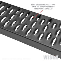 Thumbnail for Westin Grate Steps Running Boards 75 in - Textured Black