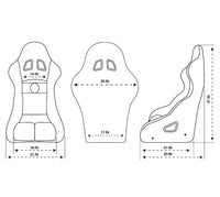 Thumbnail for NRG FIA Competition Seat w/Competition Fabric & FIA Homologated Free Driving Position