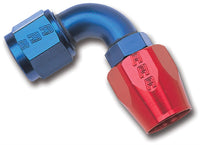 Thumbnail for Russell Performance -10 AN Red/Blue 90 Degree Full Flow Hose End