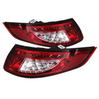 Thumbnail for Spyder Porsche 997 05-08 LED Tail Lights Red Clear ALT-YD-P99705-LED-RC