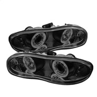 Thumbnail for Spyder Chevy Camaro 98-02 Projector Headlights LED Halo LED Blk Smke - Low H1 PRO-YD-CCAM98-HL-BSM