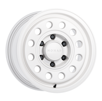 Thumbnail for Nomad N501SA Convoy 17x8.5in / 8x165.1 BP / 25mm Offset / 130.81mm Bore - Gloss White Wheel