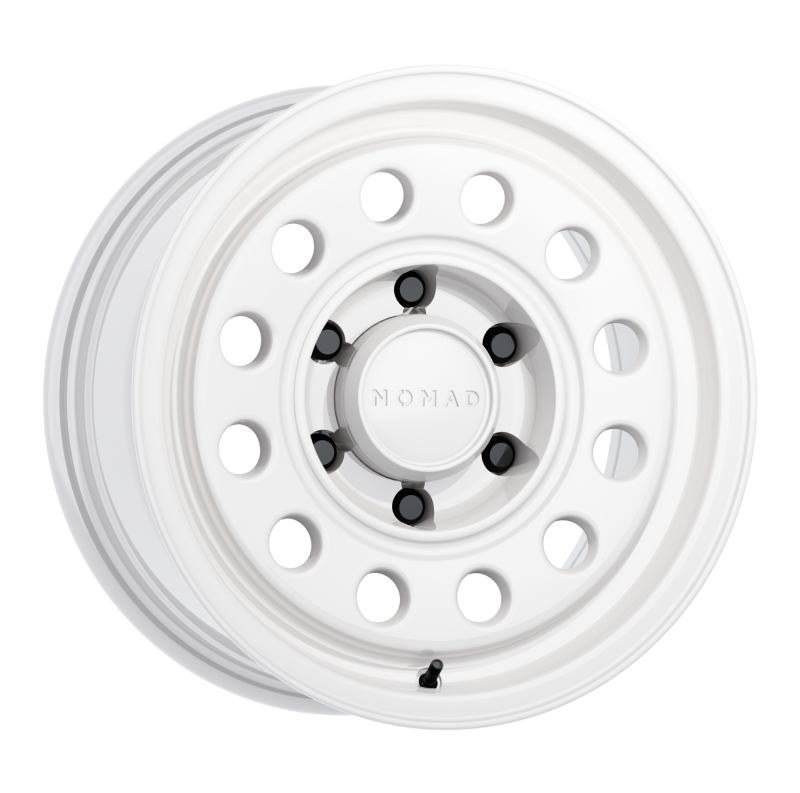 Nomad N501SA Convoy 15x7in / 5x114.3 BP / -10mm Offset / 83.82mm Bore - Gloss White Wheel