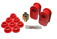 Thumbnail for Energy Suspension Ford F100/150/250 Red Fr & Rr A Style 1in Dia Sway Bar 3-1/2in Tall Bushing Sets