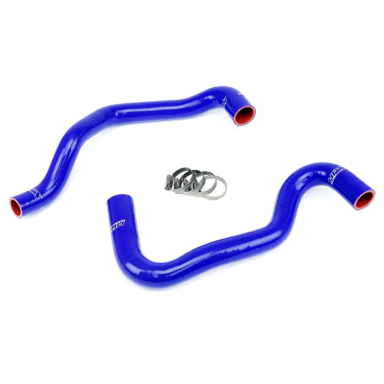 HPS Blue Reinforced Silicone Radiator Hose Kit Coolant for Ford 11-13 Fiesta 1.6L