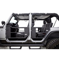 Thumbnail for Rampage 2007-2018 Jeep Wrangler(JK) Unlimited 4-Door Tube Doors With Netting - Black