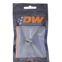 Thumbnail for DeatschWerks 8AN ORB Male Plug Fitting with 1/8in NPT Gauge Port - Anodized DW Titanium