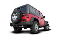 Thumbnail for Borla 12-14 Jeep Wrangler JK 2Dr & 4Dr Rear Section ATAK Single Sqaure Rolled Angle-Cut Exit Exhaust