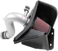 Thumbnail for K&N 69 Series Typhoon Performance 13 Chrysler/Dodge 200/Avenger 2.4L Silver Cold Air Intake Kit