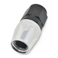 Thumbnail for Russell Performance -10 AN Black/Silver Straight Full Flow Hose End