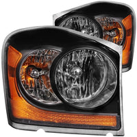 Thumbnail for ANZO 2004-2006 Dodge Durango Crystal Headlights Black