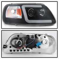 Thumbnail for Spyder 97-03 Ford F-150 (After 6/1997) Light Bar Projector Headlights - Blk (PRO-YD-FF15097V2-LB-BK)