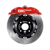Thumbnail for EBC Racing 10-14 Ford Mustang GT 5.0L Red Apollo-4 Calipers 355mm Rotors Front Big Brake Kit