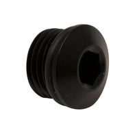 Thumbnail for DeatschWerks 6AN ORB Male Plug Low Profile Internal Allen/Hex (Incl O-Ring) - Anodized Matte Black