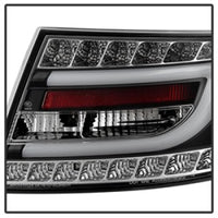 Thumbnail for Spyder Audi A6 05-08 4Dr Sedan Only Version 2 Light Bar LED Tail Lights Blk ALT-YD-AA605V2-LBLED-BK