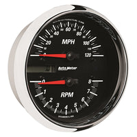 Thumbnail for Autometer Pro-Cycle Gauge Tach/Speedo 4 1/2in 8K Rpm/120 Mph Black
