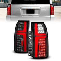 Thumbnail for ANZO 15-20 Chevrolet Tahoe Sequential LED Tube Taillights Black