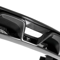 Thumbnail for Anderson Composites 15-16 Ford Mustang R-Style Carbon Fiber Rear Valance (for Quad Tip Exhaust)